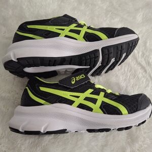 ASICS Jolt Kids Sneakers - Black and Yellow Size 12.